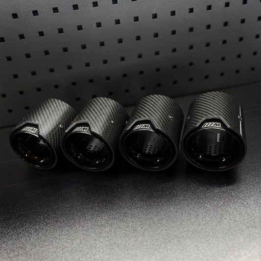 Carbon Fibre BMW Quad Exhaust Tips