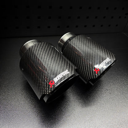 Akrapovic Carbon Fibre Exhaust Tips Pair