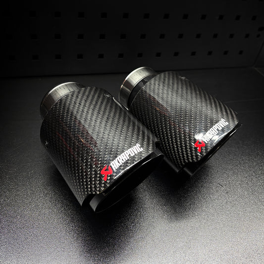 Akrapovic Carbon Fibre Exhaust Tips Pair