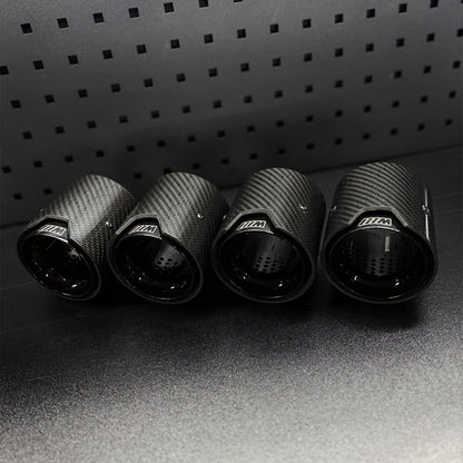 Carbon Fibre BMW Quad Exhaust Tips