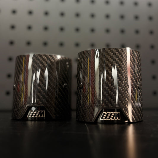 Carbon Fibre BMW Dual Exhaust Tips