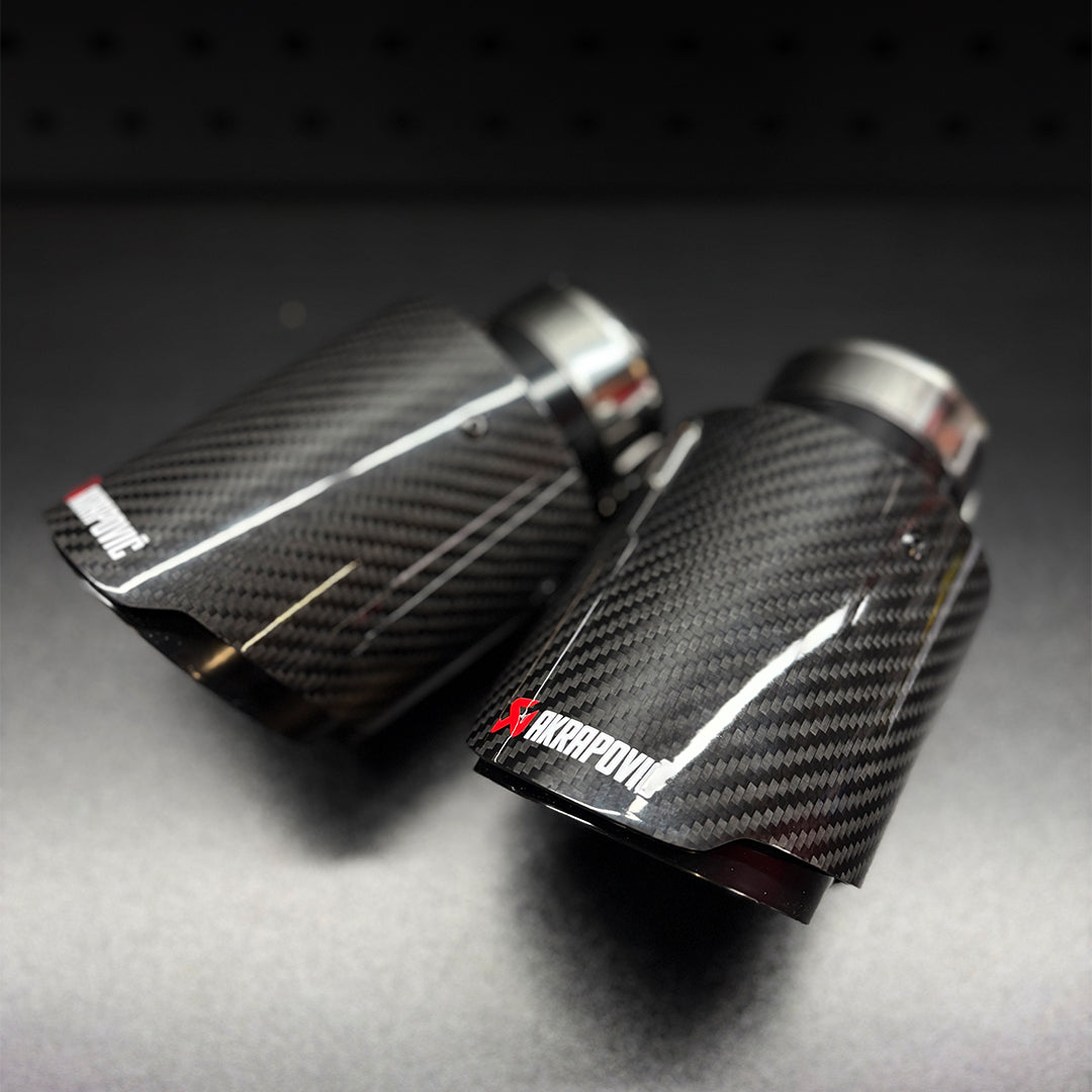 Akrapovic Carbon Fibre Exhaust Tips Pair