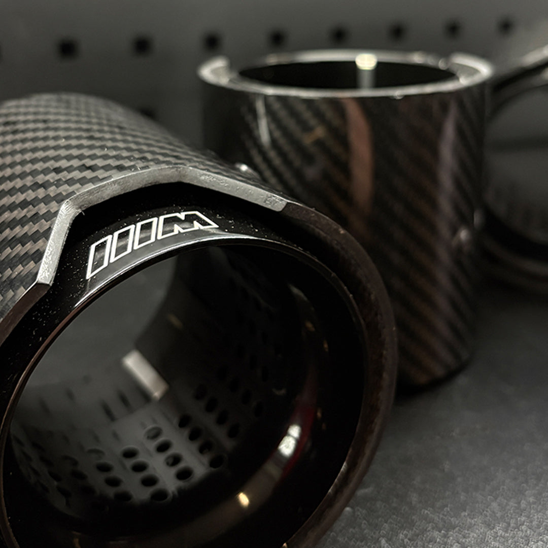 Carbon Fibre BMW Quad Exhaust Tips