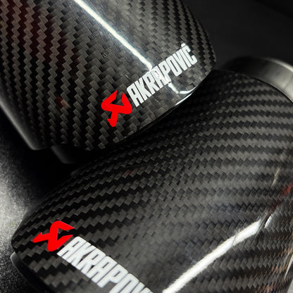 Akrapovic Carbon Fibre Exhaust Tips Pair